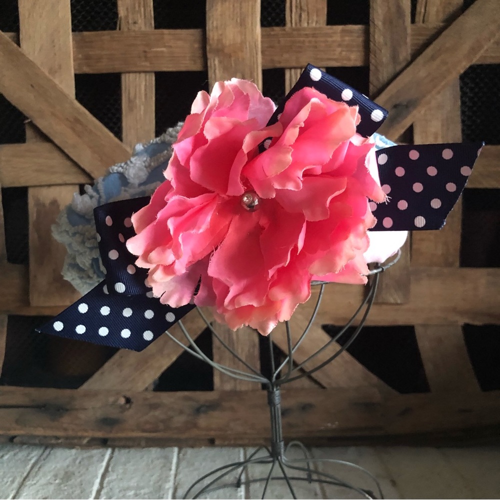 New with tag Handmade toddler flower hat
